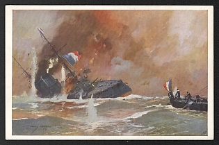 1914-1918 Austria 'Official Postcard of the Austrian Naval Association in Aid of the War Relief Office, the War Relief Office and the Red Cross' World War I Propaganda Postcard