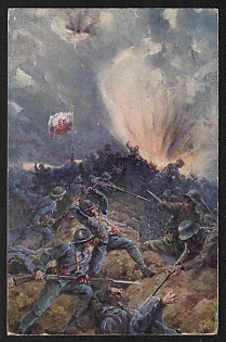 1914-1918 Czechoslovakia 'Routes of the Legionaries. The True Sons of the Czech Motherland in the Noblest Sense of the Word, Our New Hussites, the True Ryts' World War I Propaganda Postcard