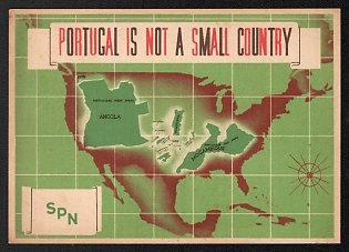 1914-1918 Portugal 'Portugal is Not a Small Country' World War I Propaganda Postcard