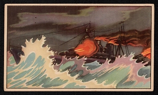 1939-1945 Belgium 'The Royal Navy' World War II Propaganda Postcard