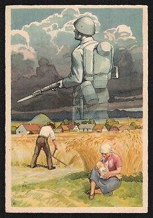 1938 Czechoslovakia 'Otto Uszak, Pinks. 1918–1938 20th Anniversary of the Independence of the Czechoslovak Republic' World War II Propaganda Postcard