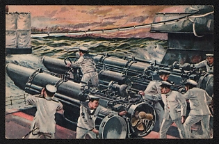 1939-1945 Japan 'Torpedoes Aimed at Enemy Ships' World War II Propaganda Postcard