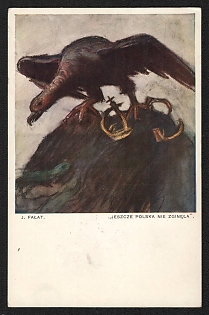 1939-1945 Poland 'Poland Has Not Perished Yet' World War II Propaganda Postcard
