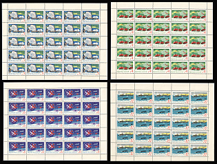 1963 Antarctida - a Continent of the Pease, Soviet Union, USSR, Russia, Full Sheets (Full Set)