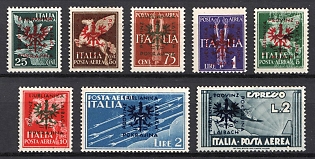 1944 Ljubljana, German Occupation, Germany, Airmail (Full Set)