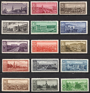 1958 Capitals of Soviet Republics, Soviet Union, USSR, Russia (Full Set)