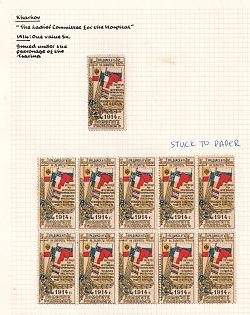 1914 5k Kharkov the Ladies Committee for the Hospital, Issued under the Patronage of the Tsarina, Charity Cinderella, Russian Empire