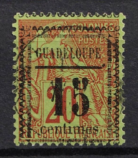1889 15c on 20c Guadeloupe, French Colonies
