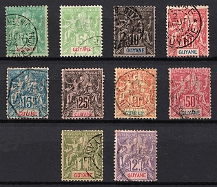 1892-1904 Guiana, French Colonies