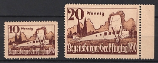 1930 'Regensburg Air Show', Germany, Semi-Official Airmail Stamps