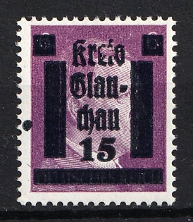 1945-1946 15pf Glauchau, Local Post, Germany, Certificate