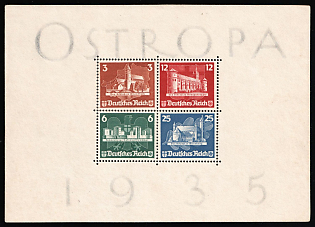 1935 Third Reich, Germany, Souvenir Sheet 'OSTROPA'