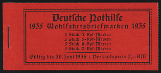 1935 Complete Booklet with stamps of Third Reich, Germany, Excellent Condition