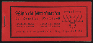 1937 Complete Booklet with stamps of Third Reich, Germany