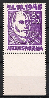 1945-1946 8pf Mecklenburg, Soviet Occupation Zone of Germany