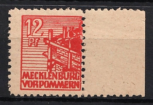 1945-1946 12pf Mecklenburg, Soviet Occupation Zone of Germany