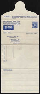 Prisoner of War Post, George Vl, Great Britain, Cover, Airmail