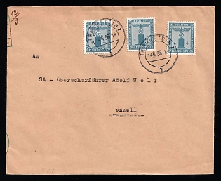 1938 4 (Jun) Germany, Third Reich, Cover from C.A. Office in Inzell