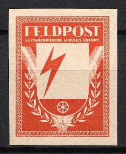 1943 Erfurt, Germany, Military Mail Fieldpost Feldpost, Air Signals School 5, Propaganda Issue (Essay)