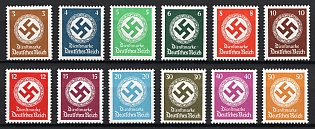 1934 Third Reich, Germany, Official Stamps (Full Set)