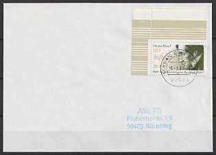 1997 110pf, Federal Republic of Germany, Germany (Miniature sheet, Certified)