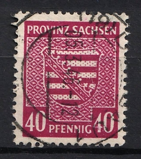 1945-1946 40pf Saxony, Soviet Occupation Zone of Germany