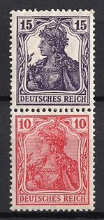 1919 German Empire, Germany, Se-tenant, Zusammendrucke