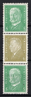 1932 Weimar Republic, Germany, Se-tenant, Zusammendrucke