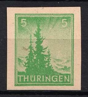 1945-1946 5pf Thuringia, Soviet Occupation Zone of Germany