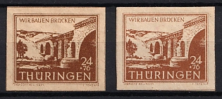 1945-1946 24pf Thuringia, Soviet Occupation Zone of Germany