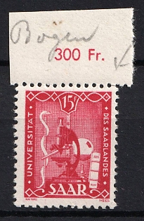 1949 10pf Saar, Germany