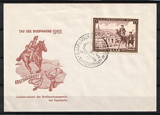 1951 Cover Saar, Germany