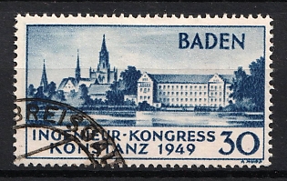 1948 30pf Baden French Zone, Allied Occupation, Germany