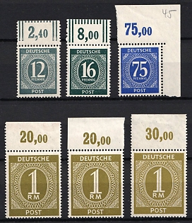 1946 Joint Issue, Allied Occupation, Germany, All signed