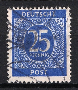 1946 25pf Joint Issue, Allied Occupation, Germany, Certificate