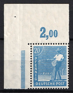 1947 20pf Joint Issue, Allied Occupation, Germany, Certificate