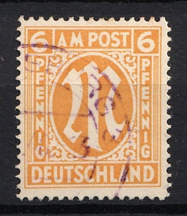 1945-1946 6pf American and British Zones (Bizone), Allied Occupation, Germany, Certificate