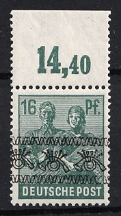 1948 16pf American and British Zones (Bizone), Allied Occupation, Germany, Certificate