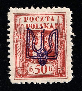1919 50h Ternopil (Tarnopol), Ukraine, Polish Occupation (Signed)