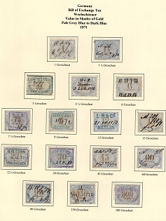 1871 German Empire, Germany, Bill of Exchange Taxes, Revenues