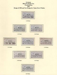 1901 German Empire, Germany, Bill of Exchange Taxes, Revenue