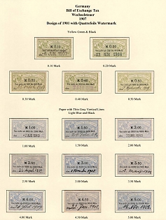 1907 German Empire, Germany, Bill of Exchange Taxes, Revenue