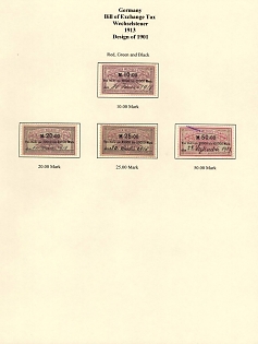 1913 German Empire, Germany, Bill of Exchange Taxes, Revenue