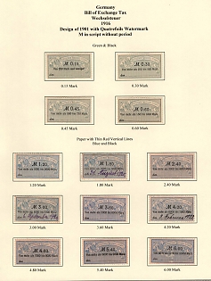 1916 German Empire, Germany, Bill of Exchange Taxes, Revenue