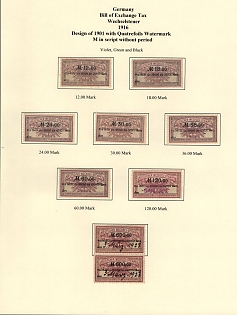 1916 German Empire, Germany, Bill of Exchange Taxes, Revenue