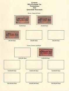 1923 Weimar Republic, Germany, Bill of Exchange Taxes, Revenue