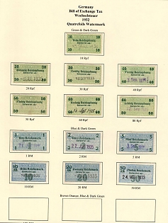 1932 Weimar Republic, Germany, Bill of Exchange Taxes, Revenue