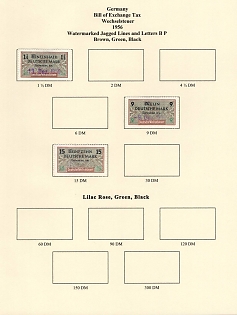 1956 Germany, Bill of Exchange Taxes, Revenue