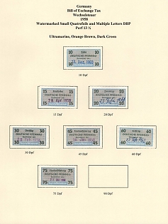 1958 Germany, Bill of Exchange Taxes, Revenue