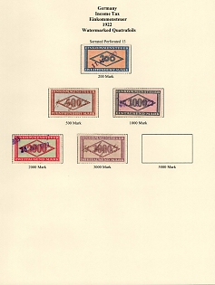 1922 Weimar Republic, Germany, Income Taxes, Revenue